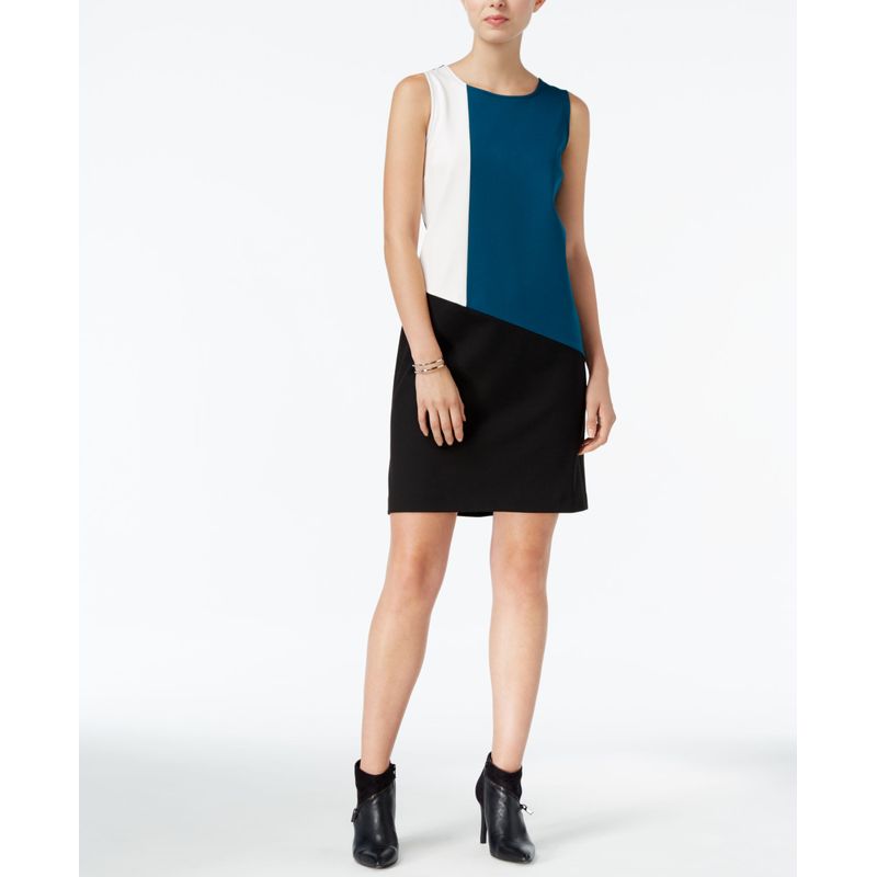 Bar Iii Colorblocked Ponte Dress